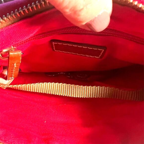 Dooney & Bourke Women's Taupe Pebbled Leather Crossbody Bag - Picture 13 of 16